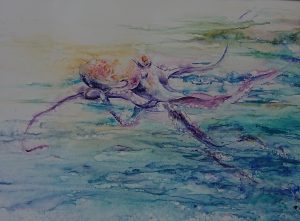 peinture aquarelle delphine duchesne japon peinture poisson