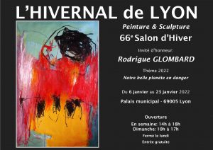 Exposition l'hivernal de Lyon, janvier 2022, peintures et sculptures 